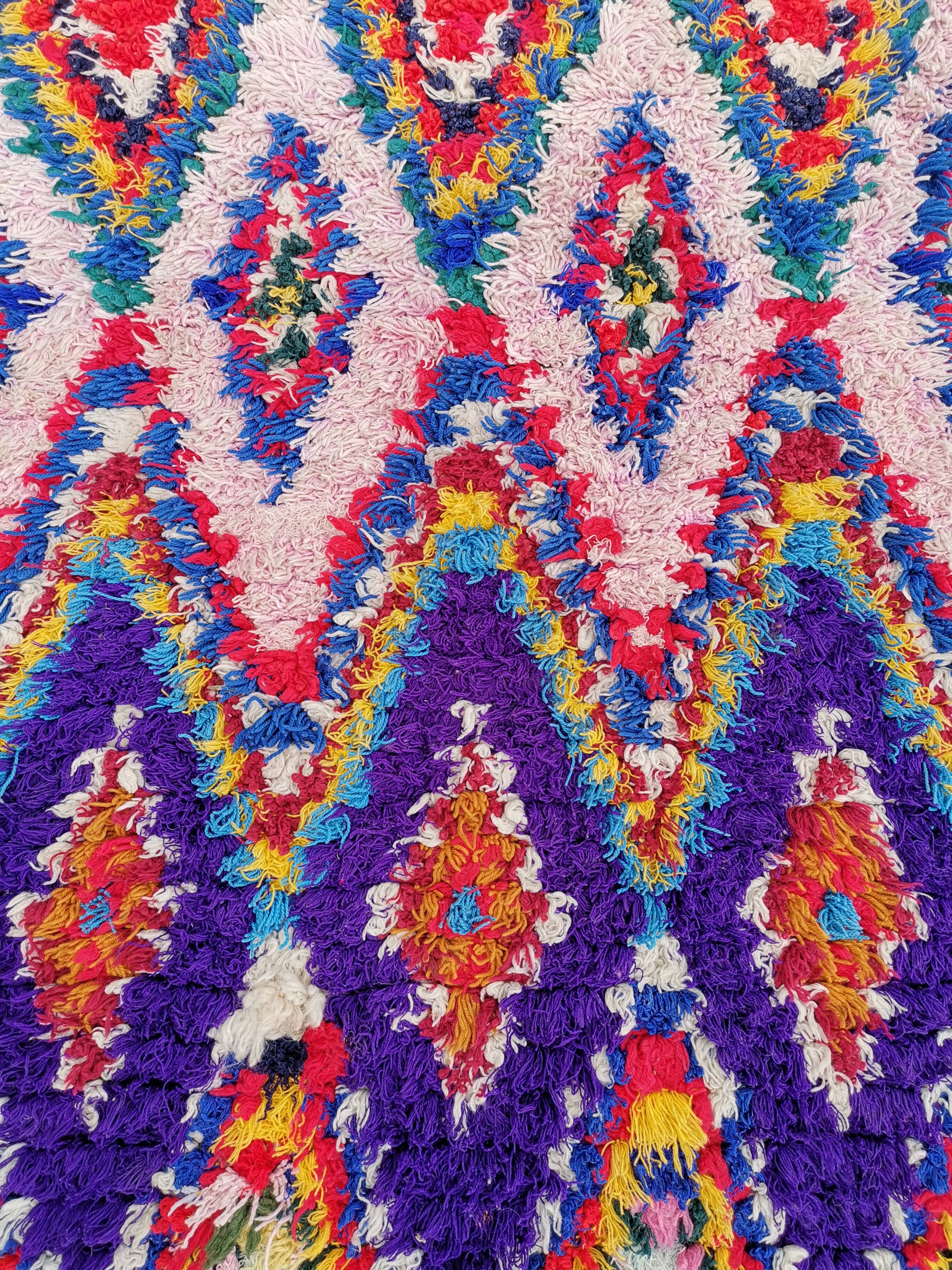 Berbere butchery rug in handmade cotton 200x100 cm