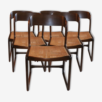 6 Baumann edition cannese sled chairs