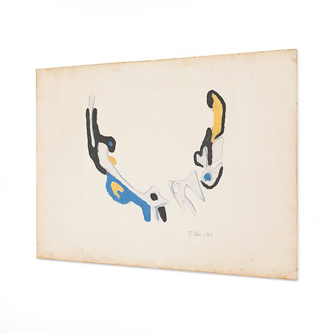 Ansgar Elde, Il Bostrico, 1980s, Monotype on Aquatint