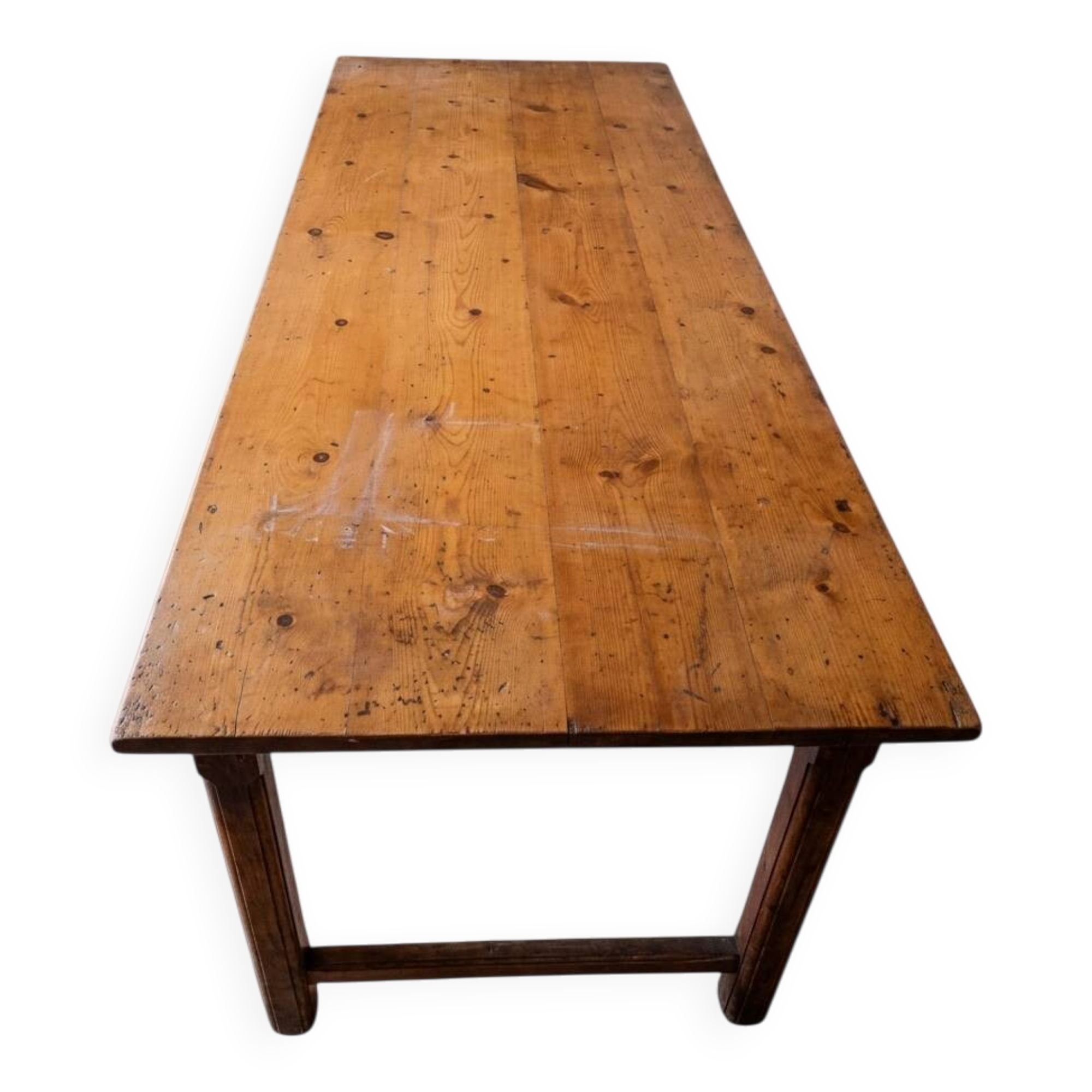 Red Fir Farm Table - Size 200cm - Side Drawer