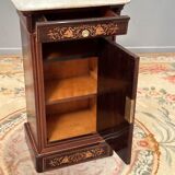 Bedside of the period Charles X in marquetry XIXth