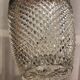 Champagne bucket in molded crystal with diamond tips