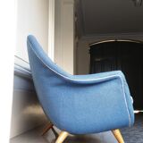 Sofa Sofa Arc curved EGG Scandinavian years 50-60