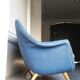 Sofa Sofa Arc curved EGG Scandinavian years 50-60