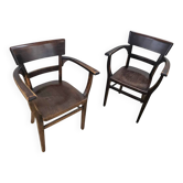 2 chaises de salle à manger / marquées "twente" / années 1930