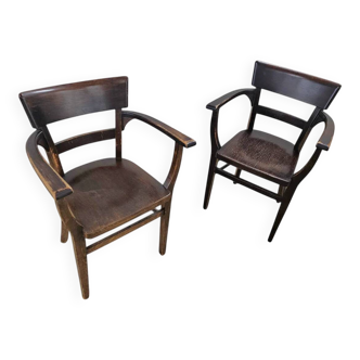 2 x dining chair / marked "twente" / 1930s