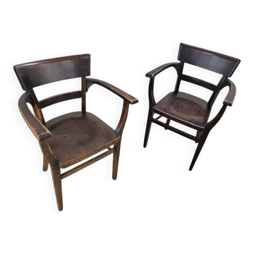 2 x dining chair / marked "twente" / 1930s