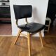 Chair with compass legs in solid wood