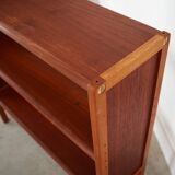 Bibliothèque en teck, design danois, années 1970, production : Danemark