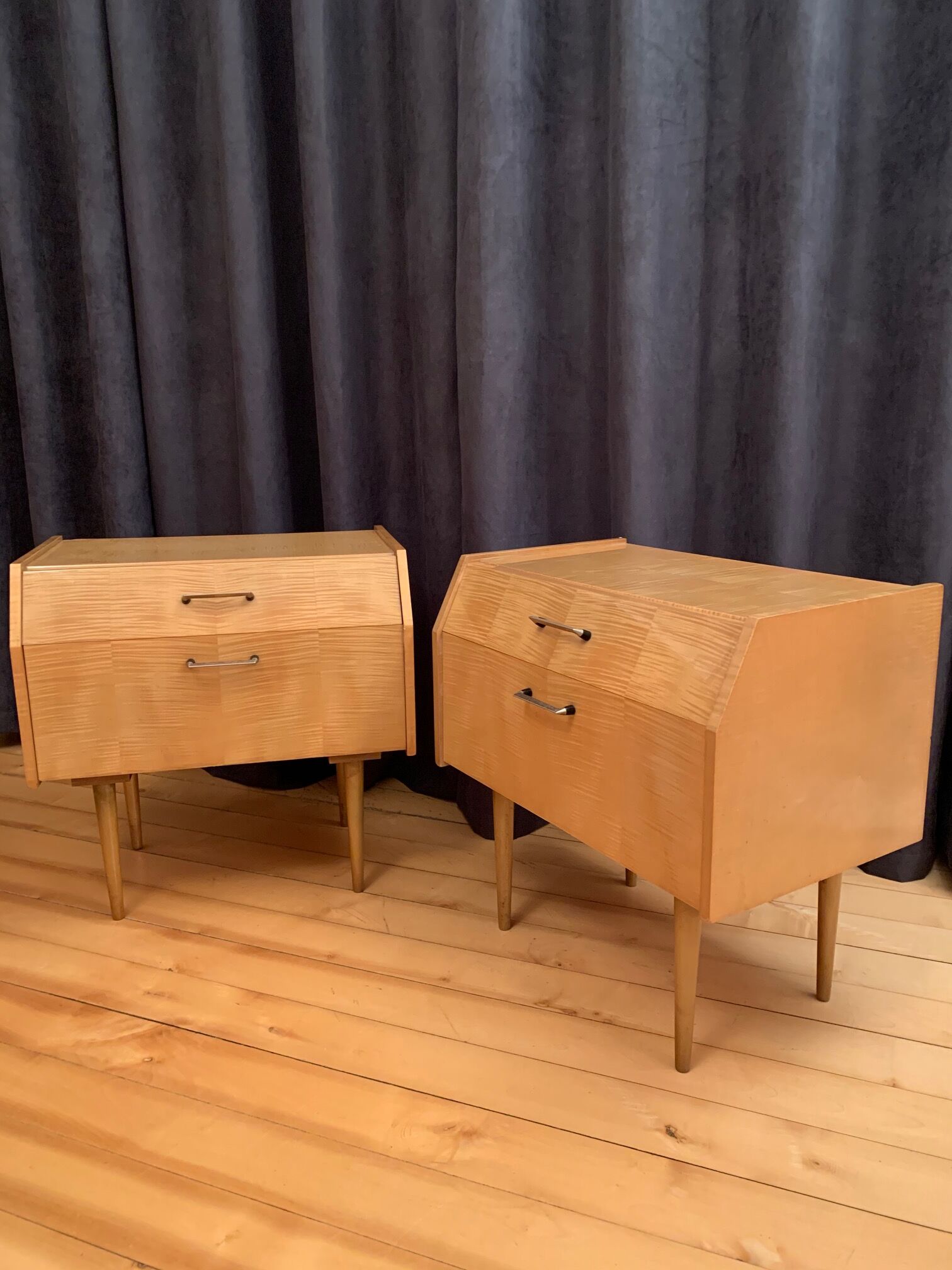 Pair of bedside tables, 70s