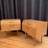 Pair of bedside tables, 70s