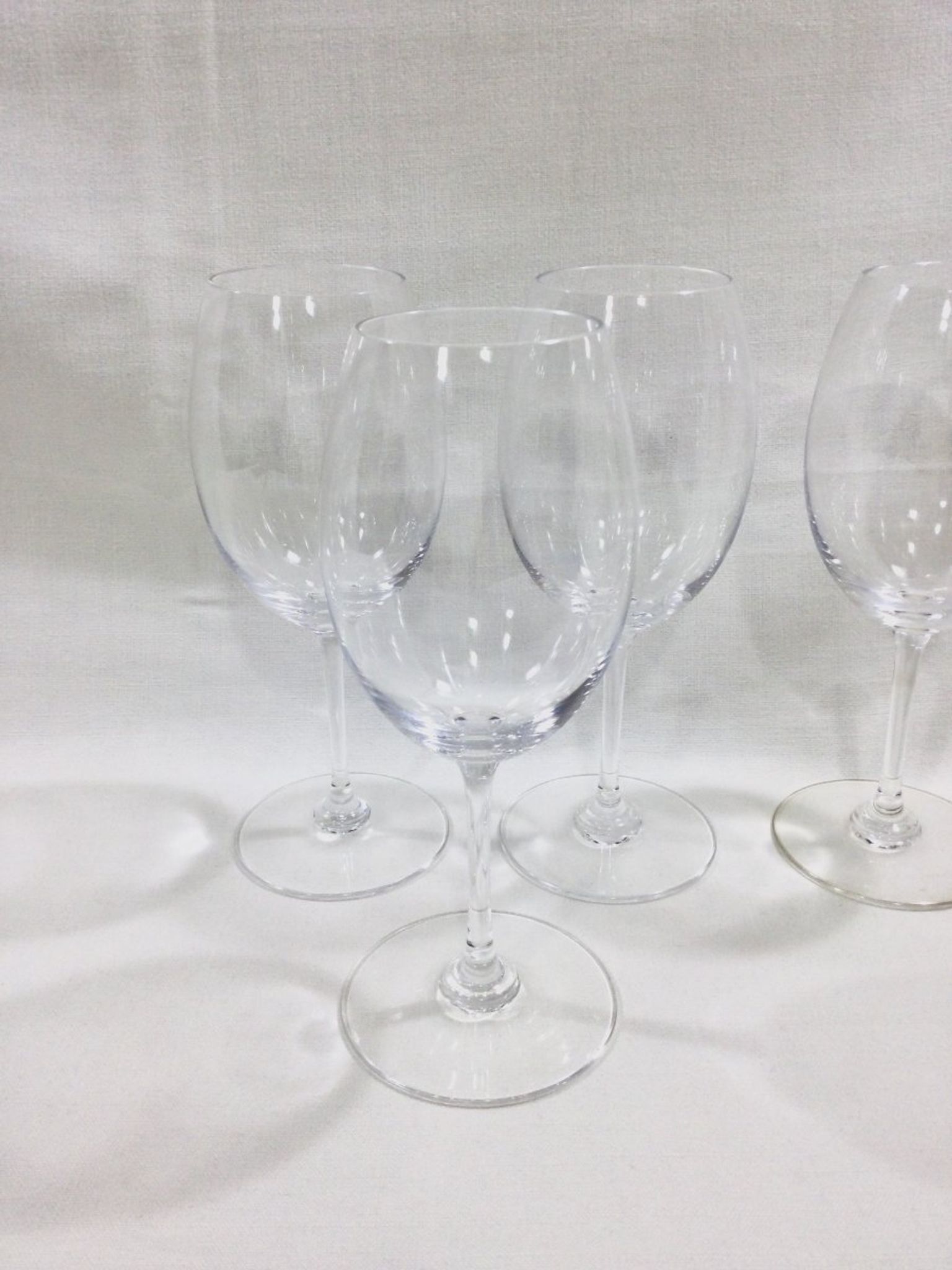 Set of 4 Baccarat balloon wine glasses