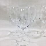 Set of 4 Baccarat balloon wine glasses