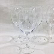 Set of 4 Baccarat balloon wine glasses