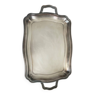 Silver metal tray