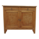 Buffet Art Déco en bois naturel, charme authentique.