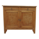 Art Deco buffet in natural wood, authentic charm.