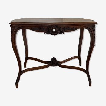Carved walnut table Louis XV style