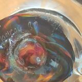 Vintage candle holder, glass paste