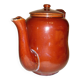 Very large brown ceramic coffee maker