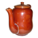 Very large brown ceramic coffee maker