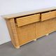 Wood / bamboo / rattan sideboard Roberti Rattan 1970s stunning condition