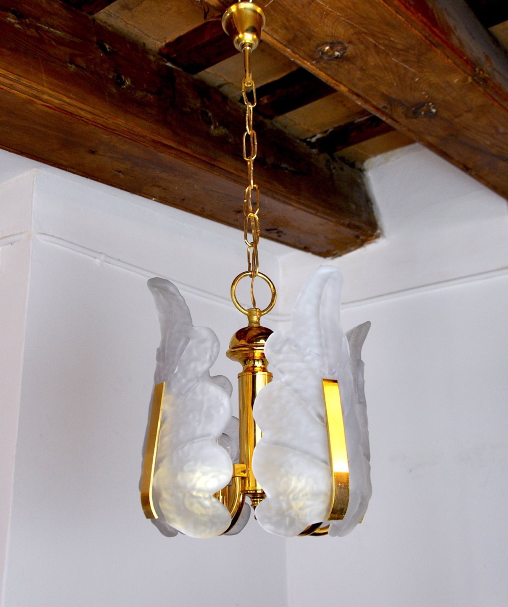 "Leaf" chandelier by Carl Fagerlund, Murano glass, Germany, 1970
