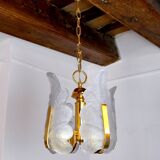 "Leaf" chandelier by Carl Fagerlund, Murano glass, Germany, 1970