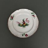 18th century Islettes earthenware plate with Chinese decoration