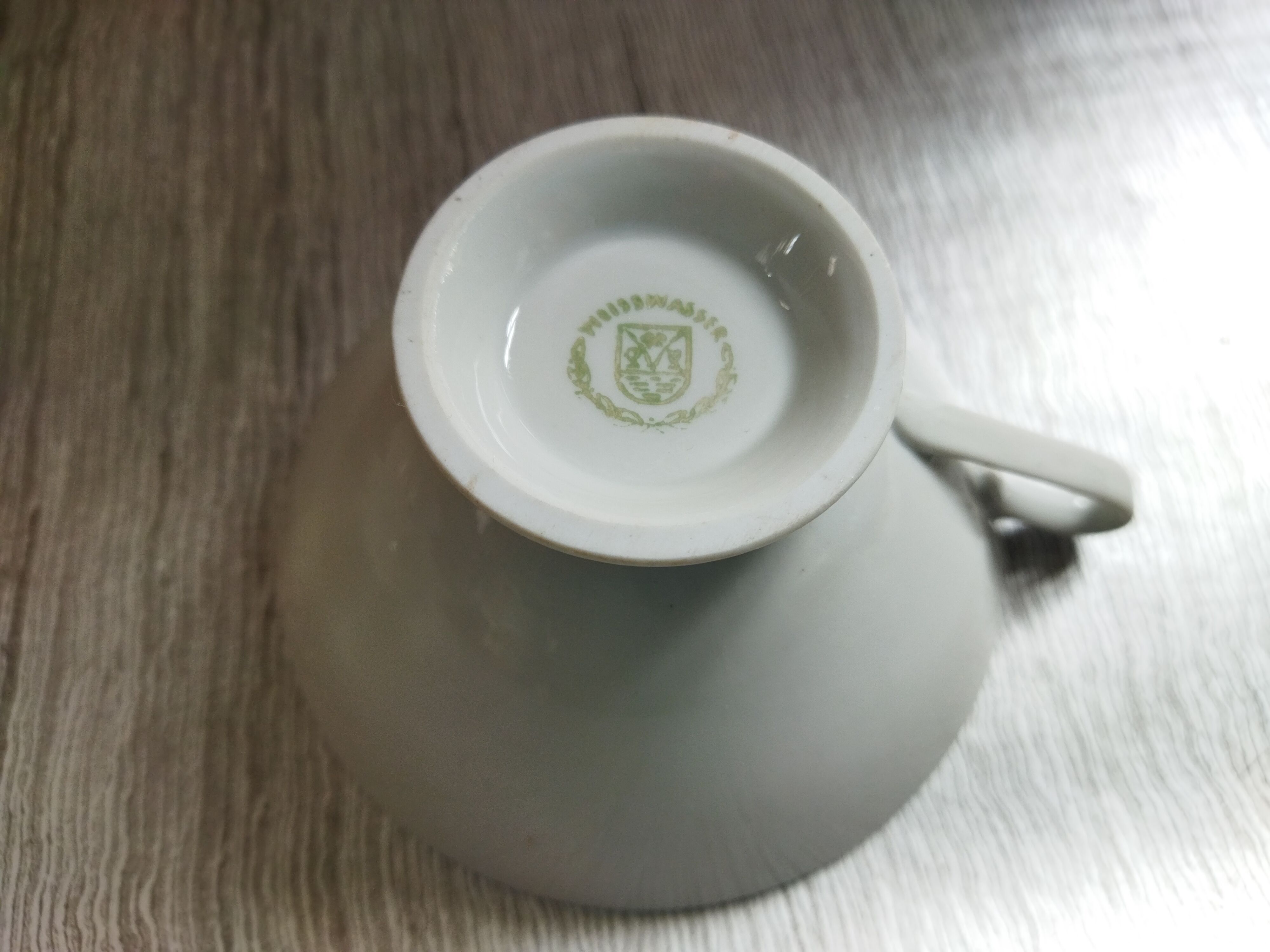 German Weisswasser porcelain cup