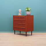 Teak chest of drawers, Danish design, 1970s, made in Denmark