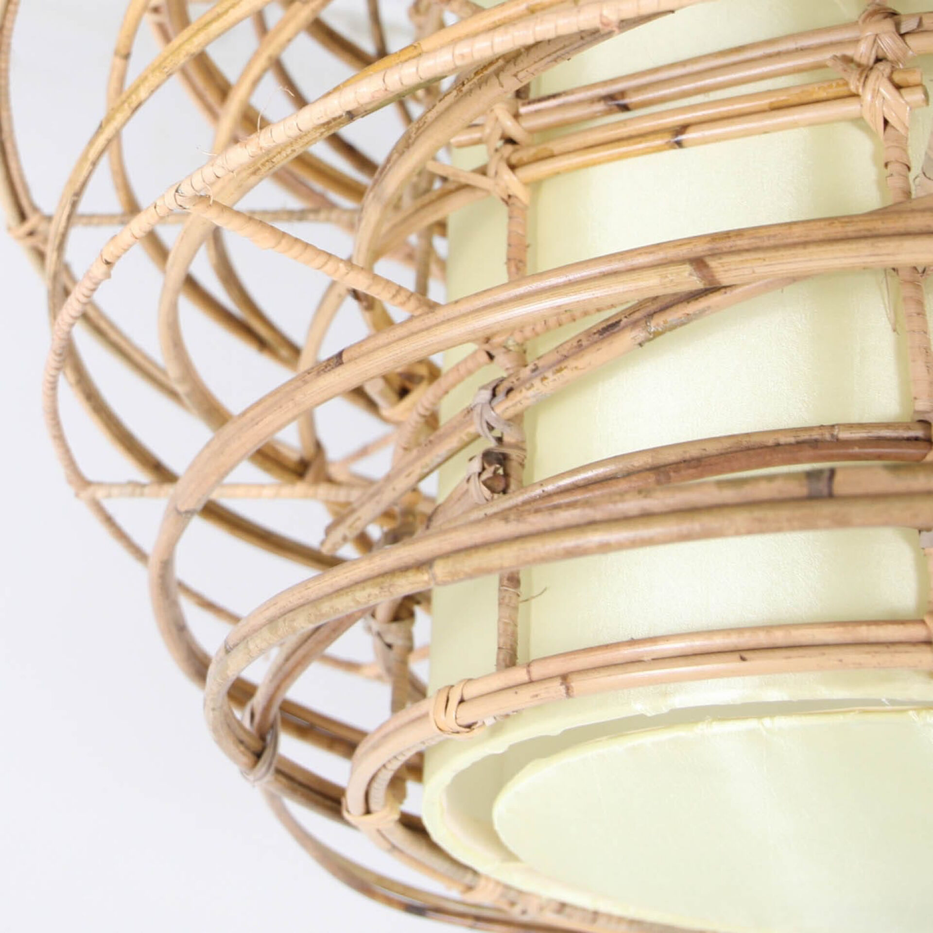 Rattan and fabric suspension