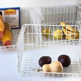 Trio of stackable steel wire baskets vintage italy