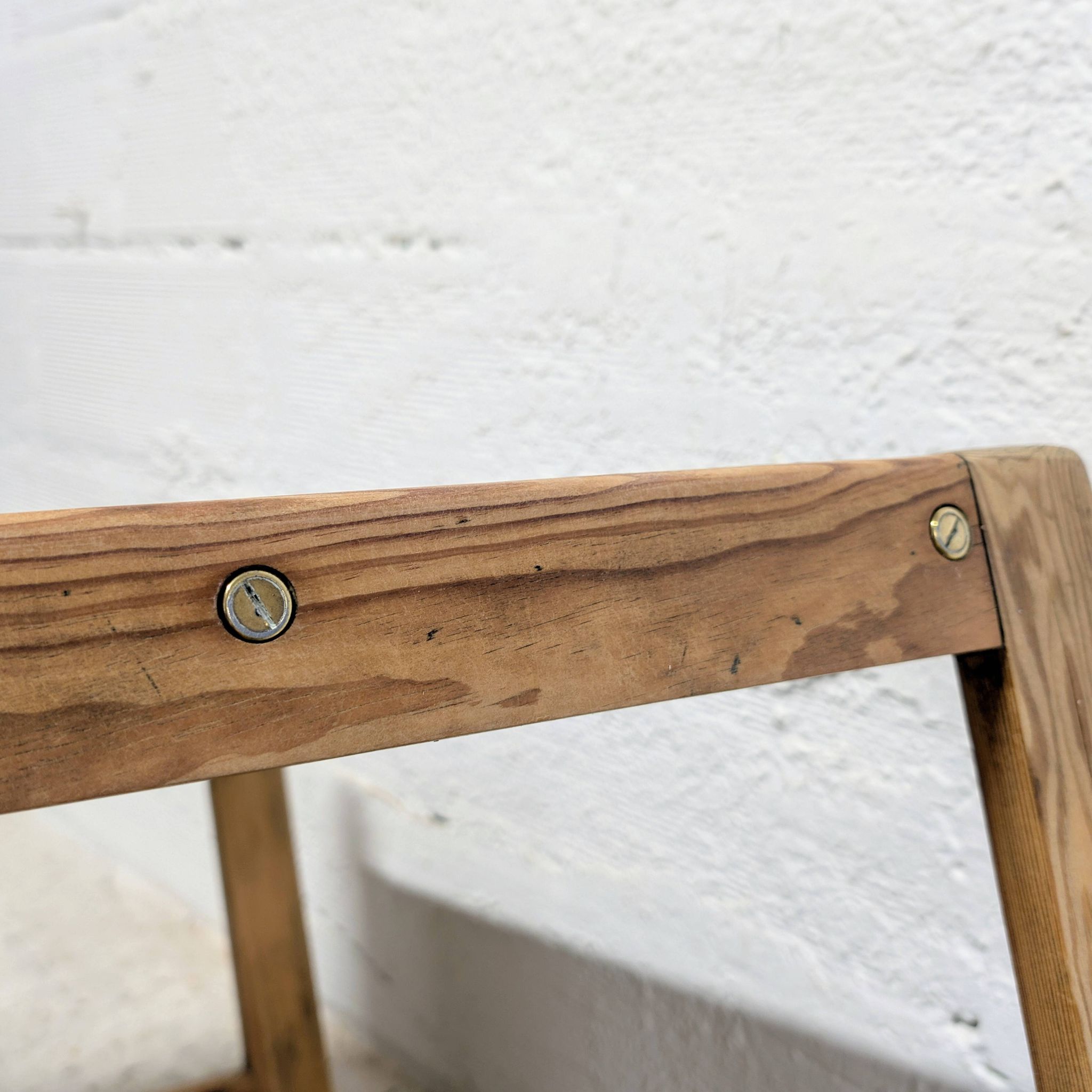 Table basse en pin massif, années 60