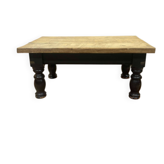 Table basse anglaise en sapin des années 1950