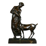 Bronze “Woman with Fawn”, Atelier Primavera – 1930