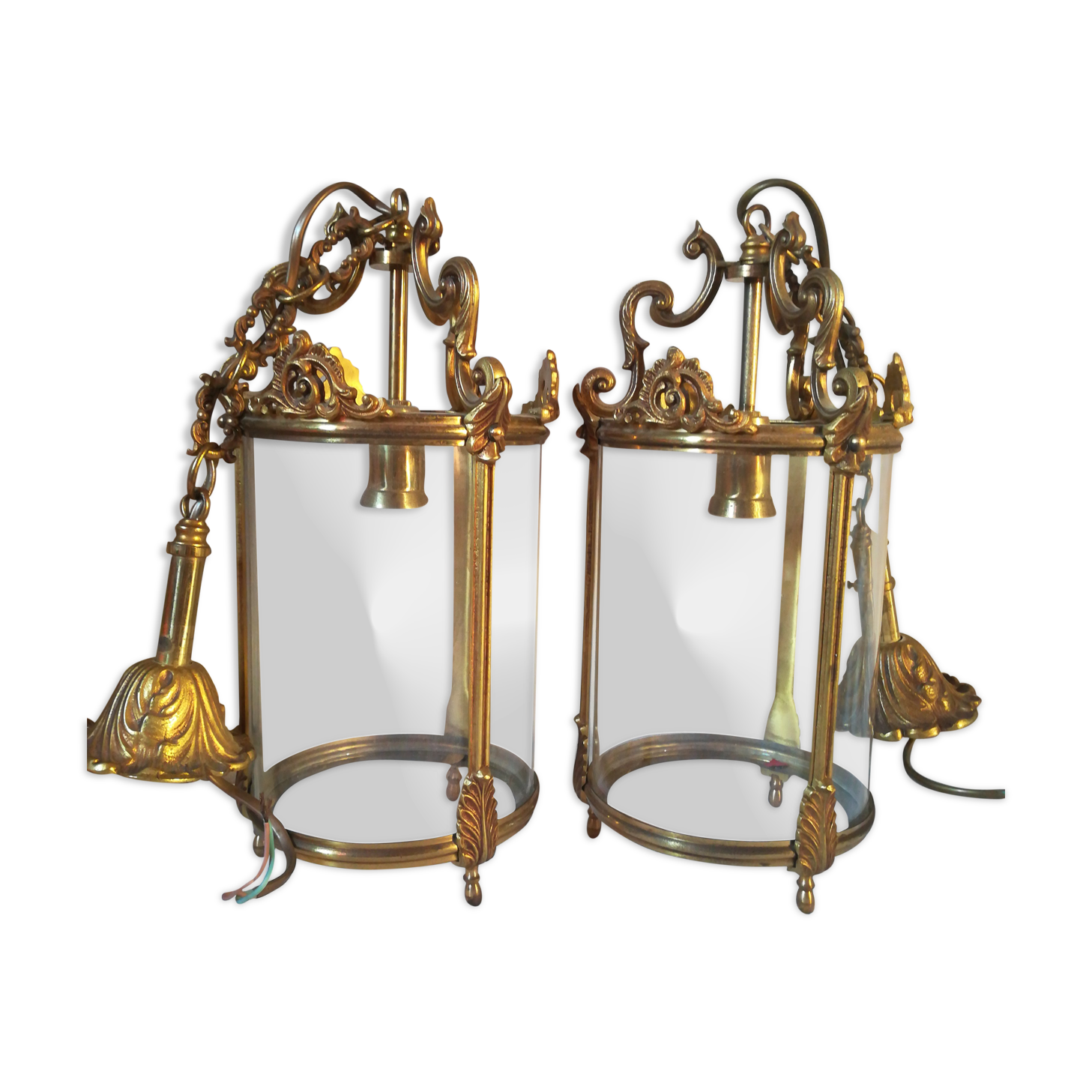 Duo of vestibule lanterns
