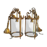 Duo of vestibule lanterns