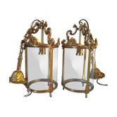 Duo of vestibule lanterns
