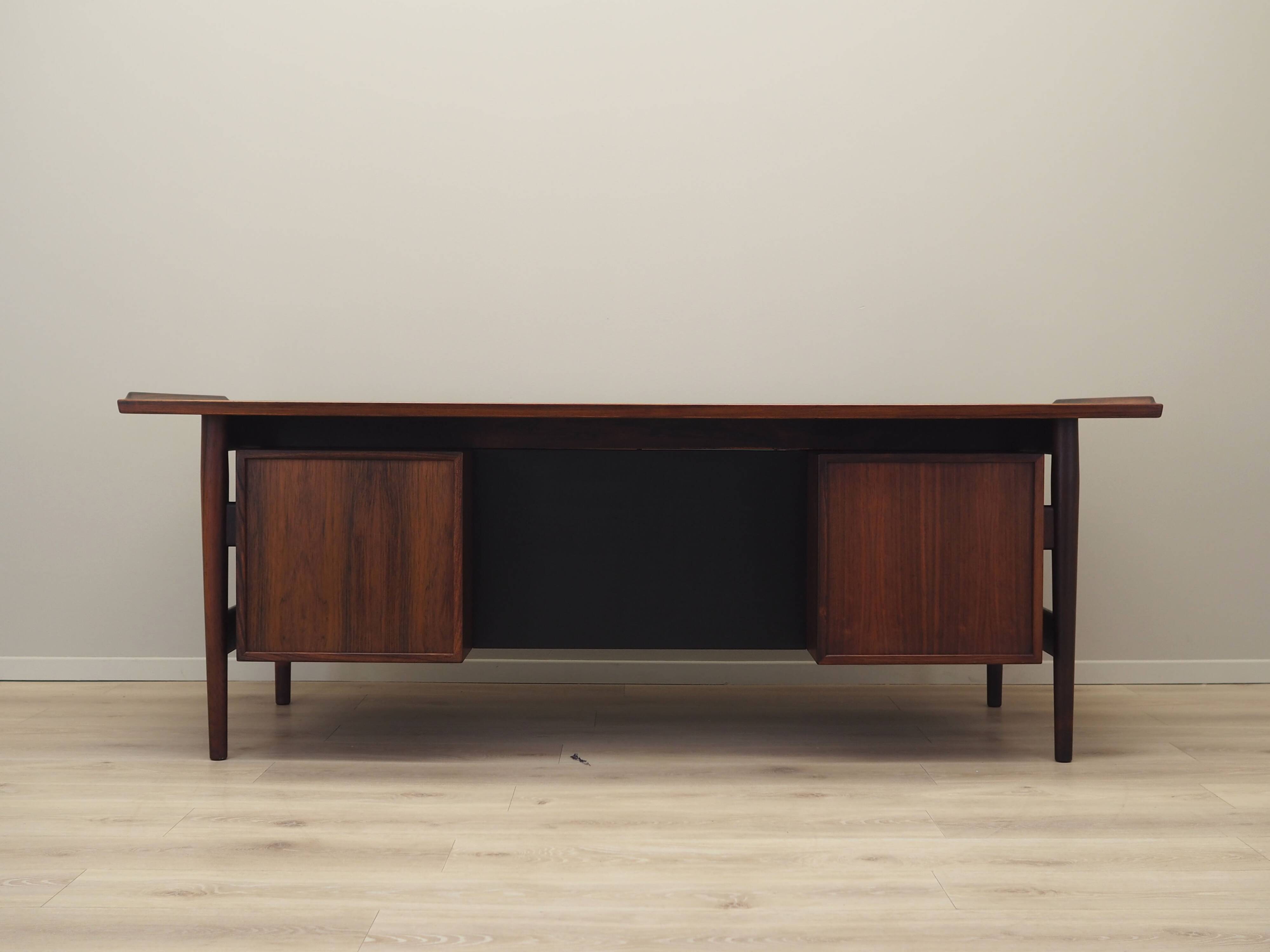 Rosewood desk, Danish design, 1960s, designer: Arne Vodder, production: Sibast