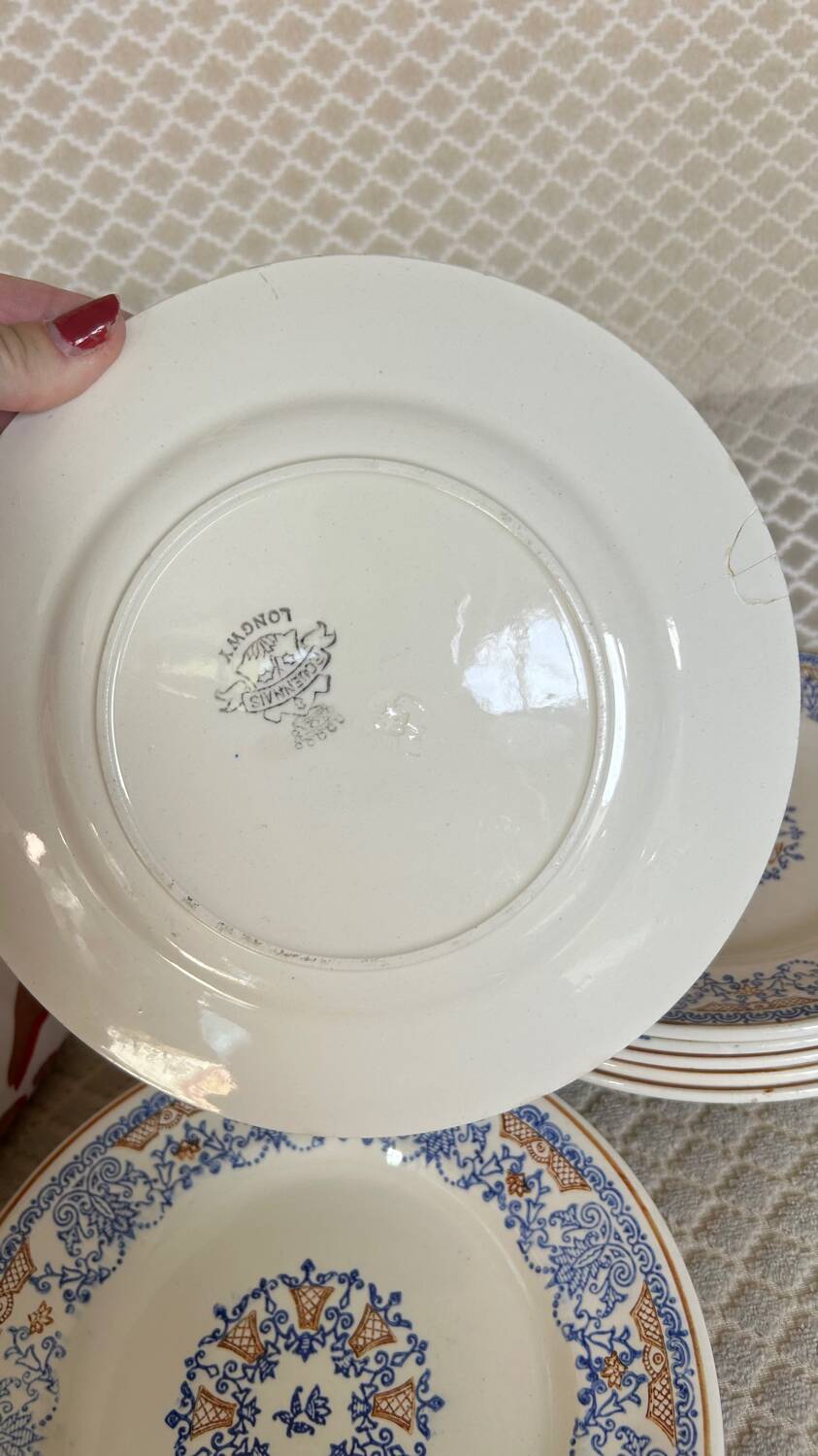 10 Longwy Rouennais iron earth plates