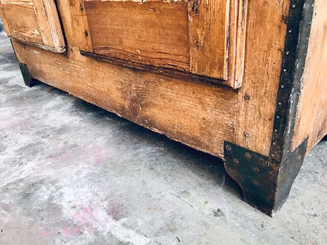 Wood and zinc cabinet