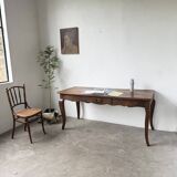 Table de ferme bureau noyer XIXème