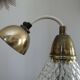Hanging lamp "drop of water" glass diamond tip of the 50/60