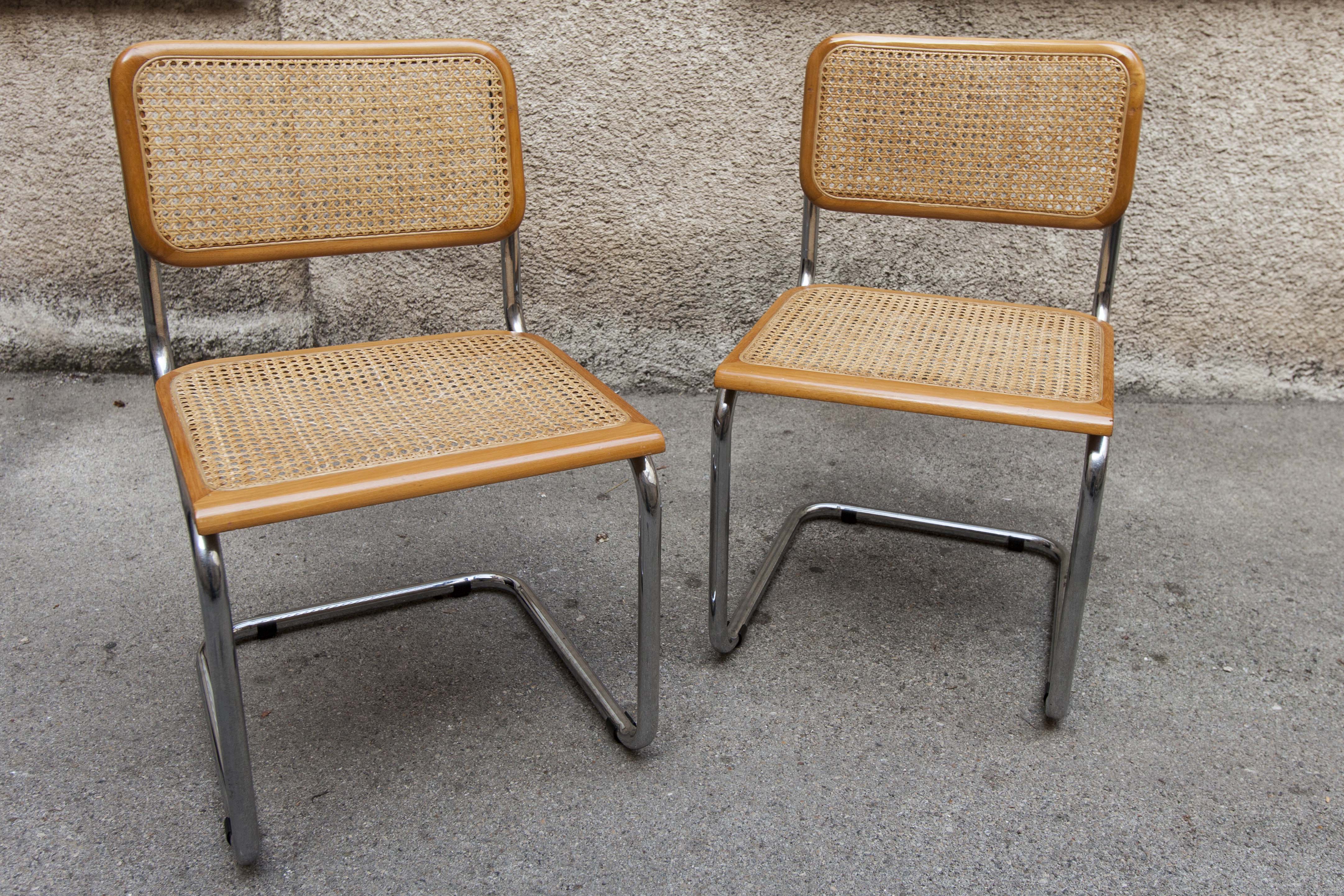 Pair of chairs, Marcel Breuer B 32