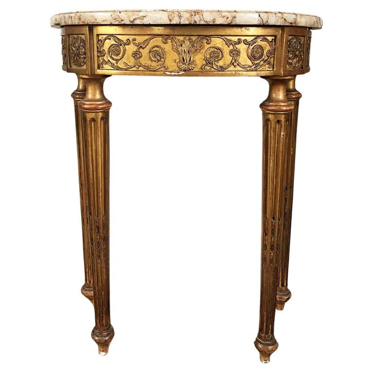 Console "Demi-Lune" Style Louis XVI Period Napoleon III