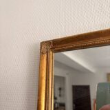 Antique Rectangular Carved Wooden Wall Mirror Louis XV XVI