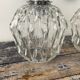Set of vintage electrified glass wall lamps