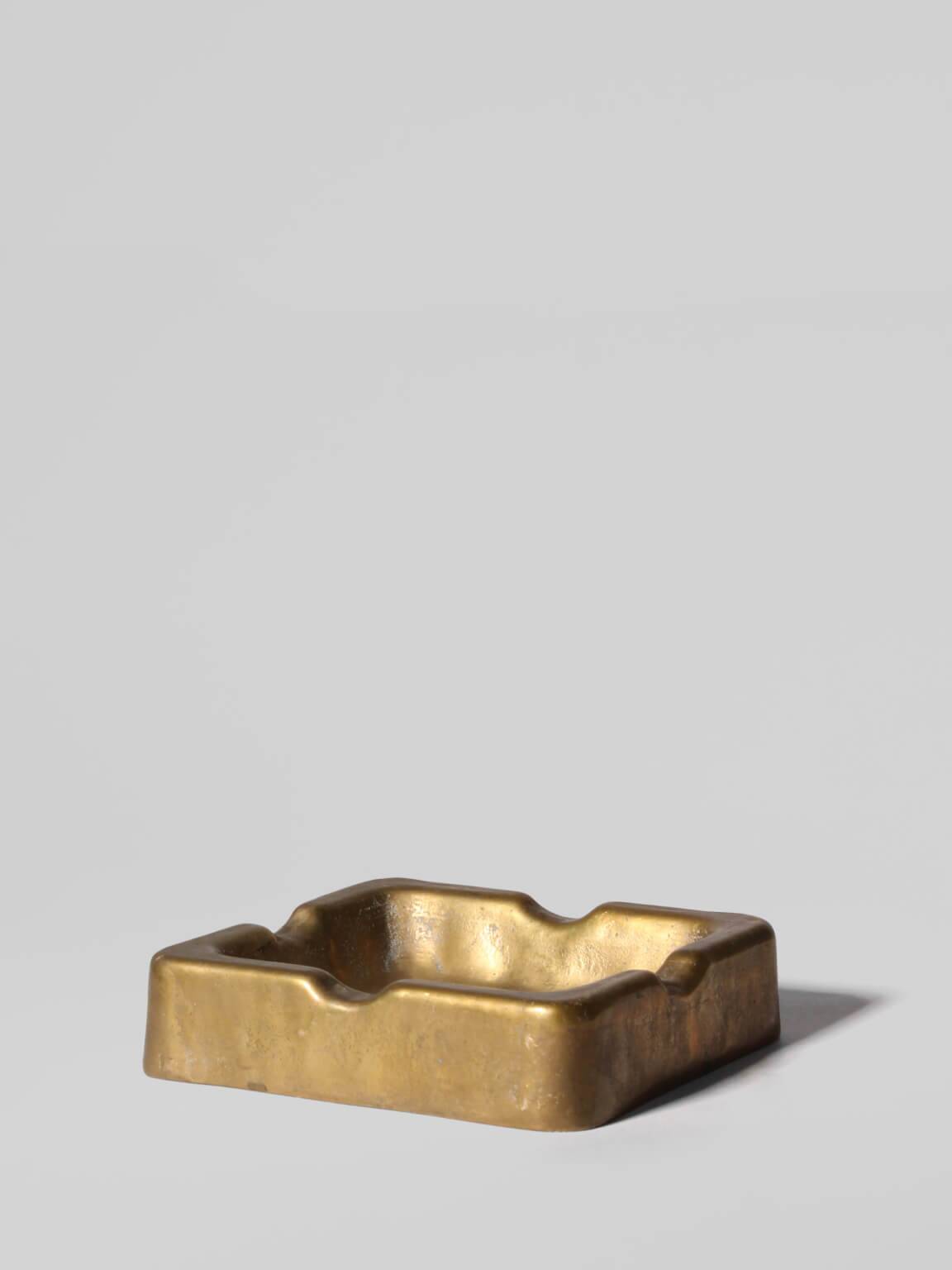 Cendrier en bronze brutalisme organique, années 1960