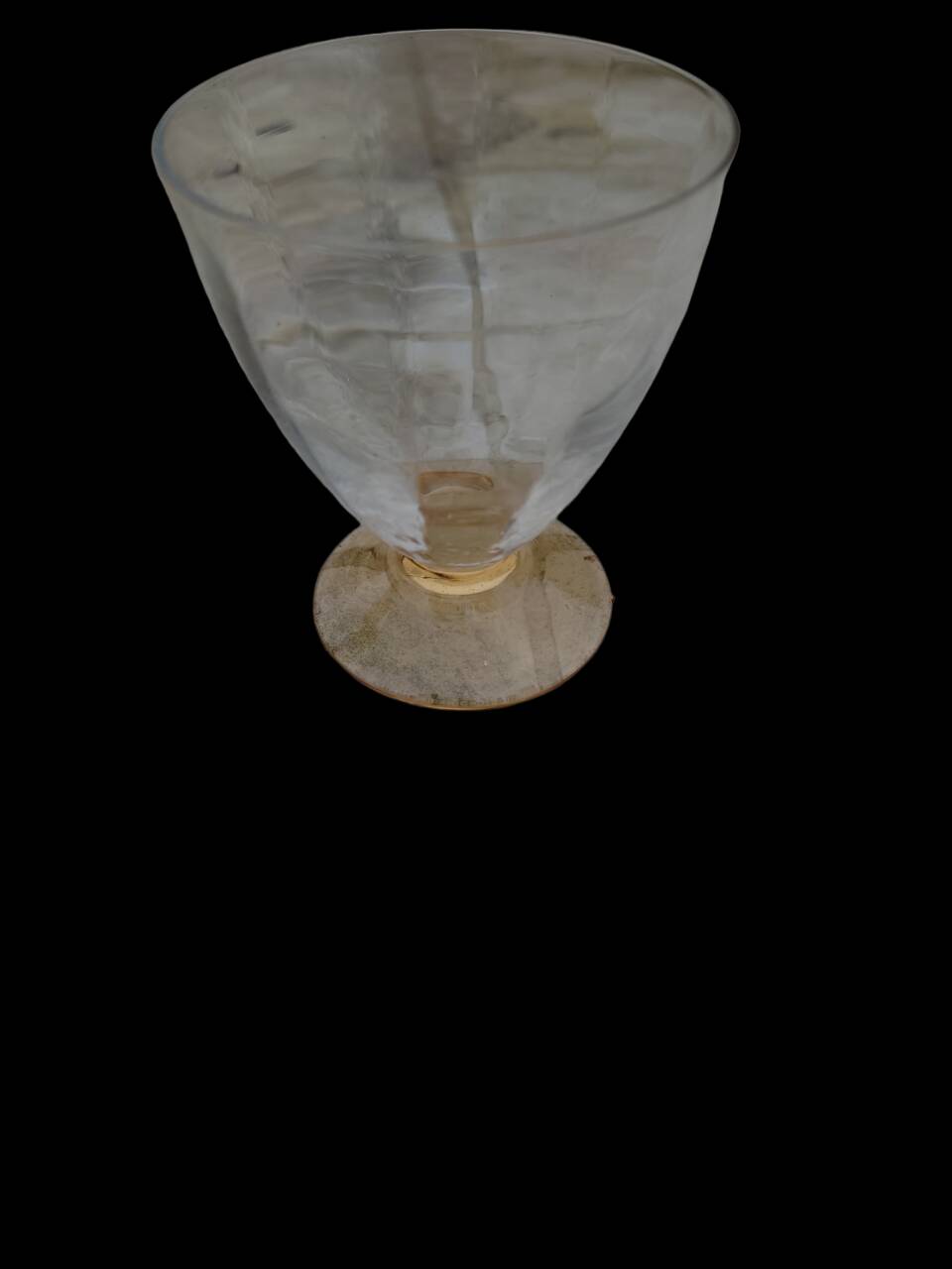 Amber liquor service 1930 glass and faceted carafe